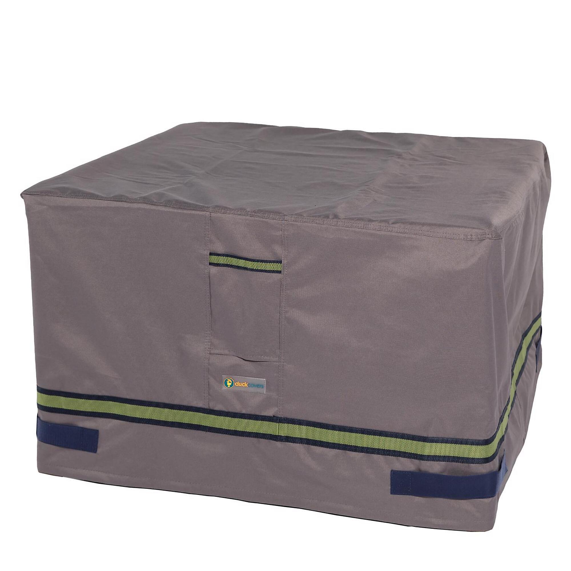 Classic Accessories Soteria 40in. Square Fire Pit Cover, Gray, Polyester, Model# RFPS4040